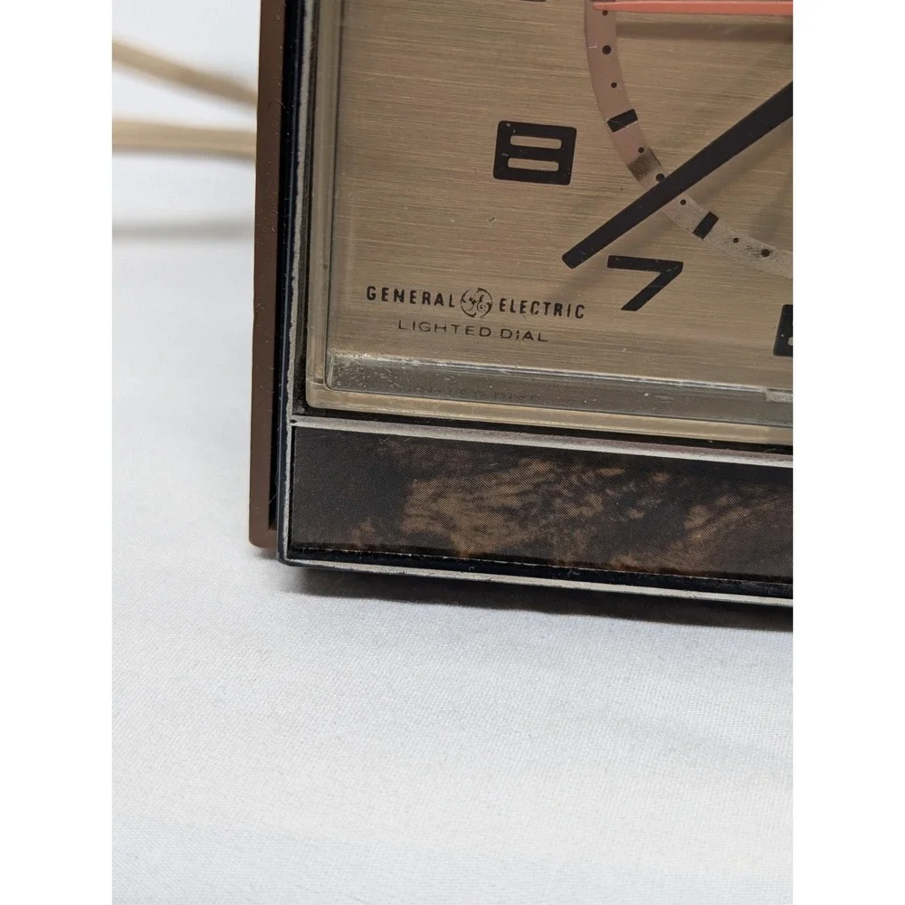 GE General Electric Alarm Clock Works Vintage